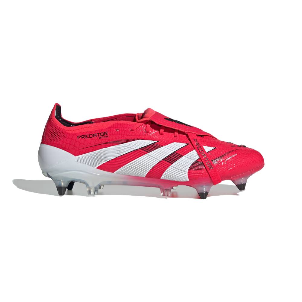 adidas Predator Elite FT IJzeren-Nop Voetbalschoenen (SG) Rood Wit Zwart