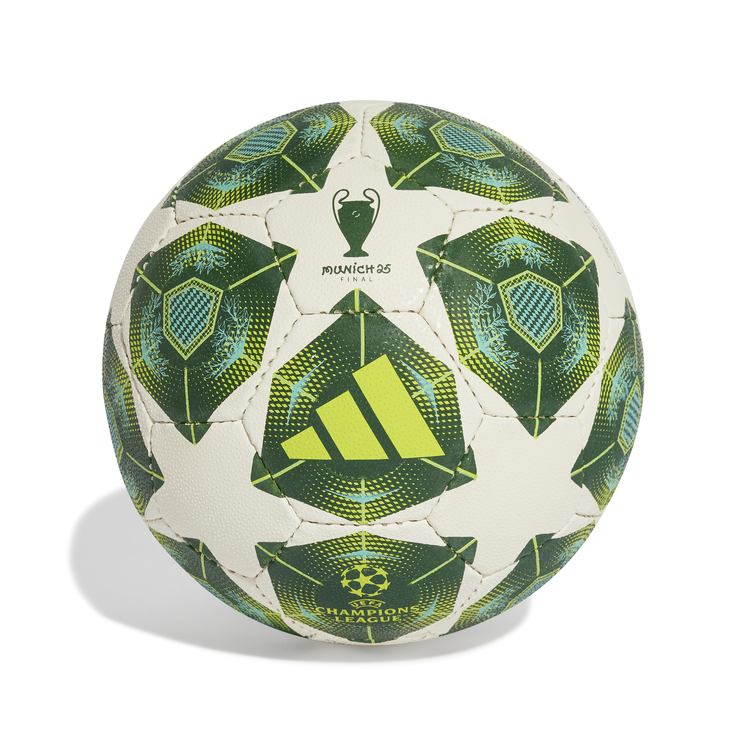 adidas UEFA Champions League Hard Ground Voetbal Maat 5 2024-2025 Groen Wit Geel