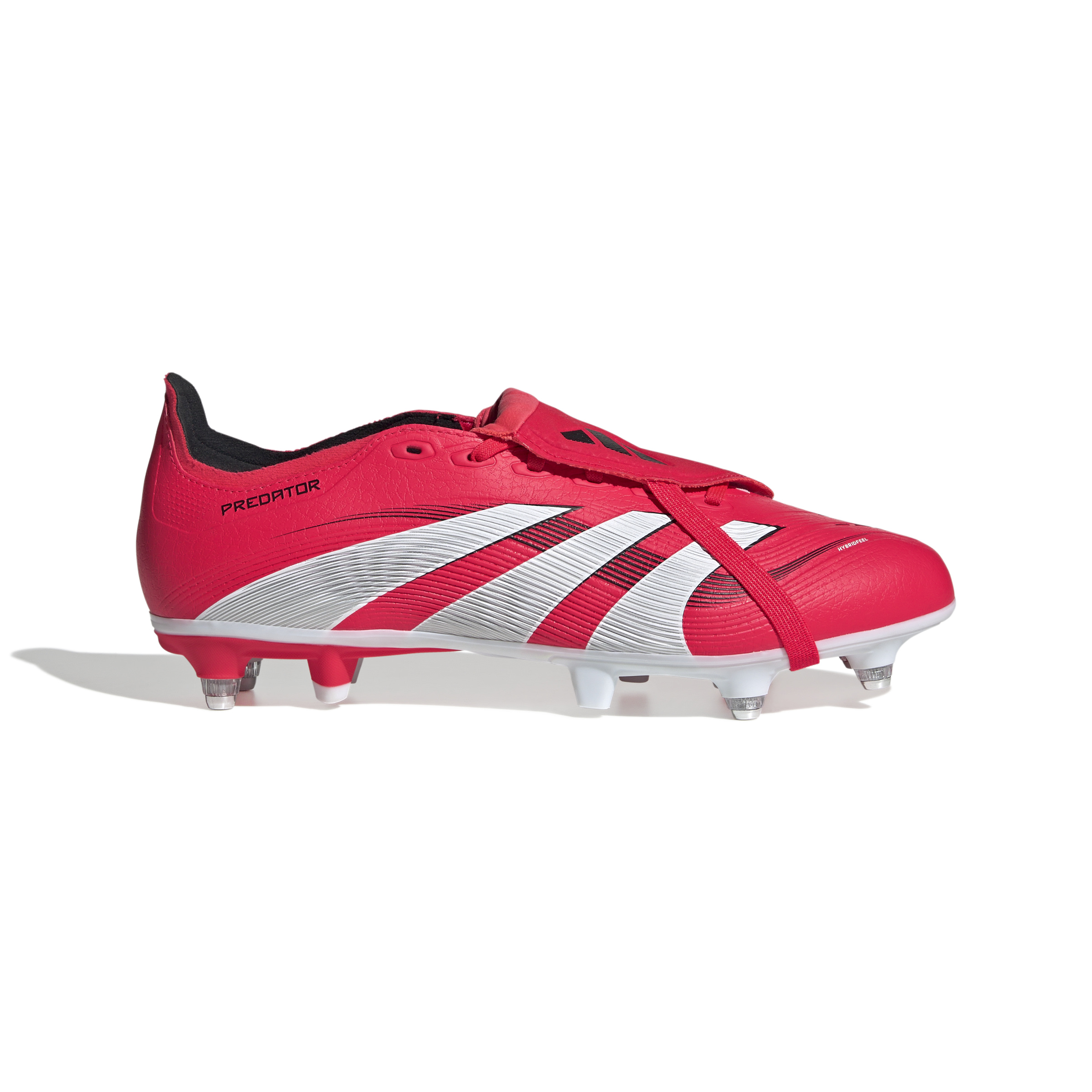 adidas Predator League FT IJzeren-Nop Voetbalschoenen (SG) Rood Wit Zwart