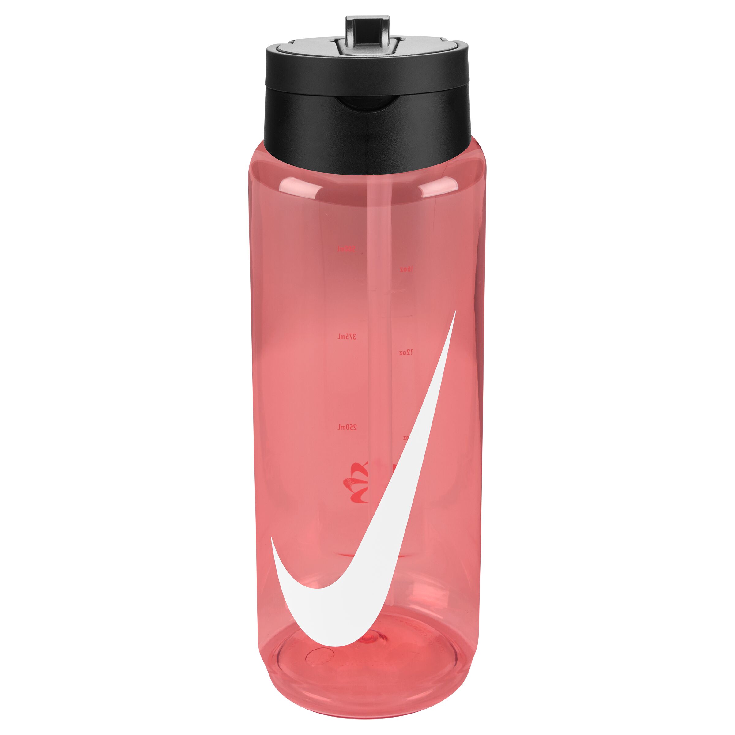 Nike TR Renew Recharge Straw Bidon 700ML Lichtrood Zwart Wit