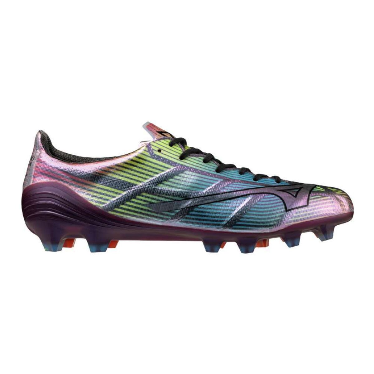 Mizuno Alpha II Japan Gras Voetbalschoenen (FG) Zilver Zwart Blauw