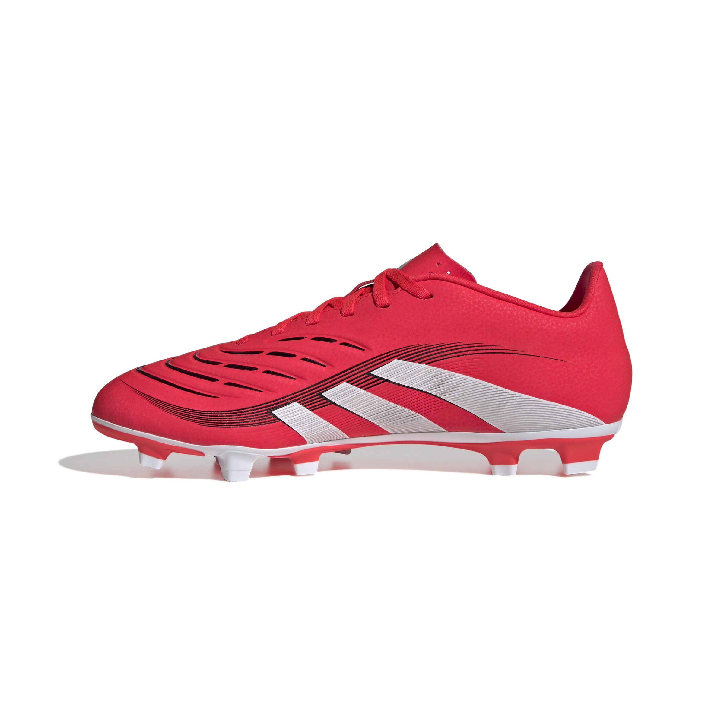 adidas Predator Club Gras / Kunstgras Voetbalschoenen (MG) Rood Wit Zwart