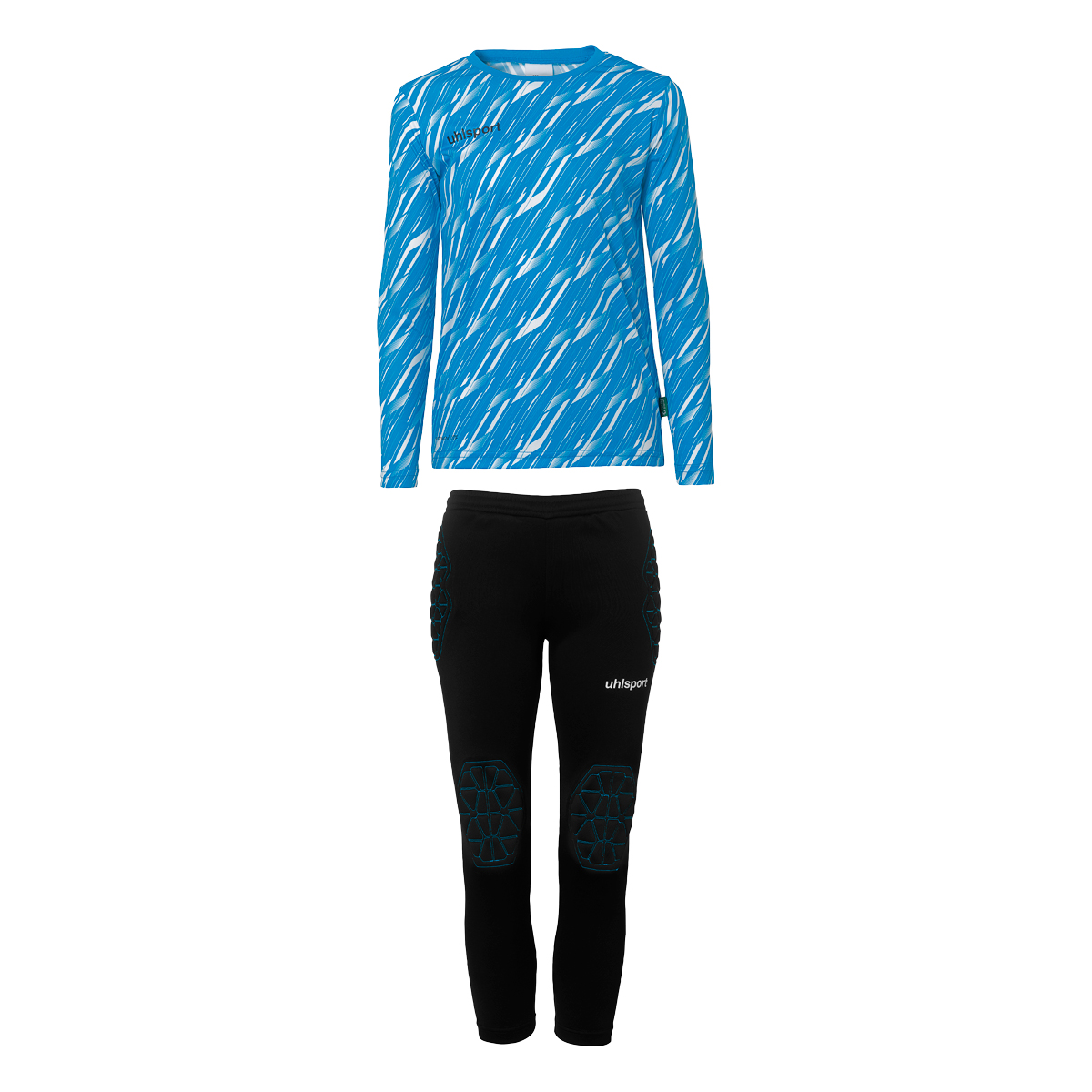 Uhlsport Progressive Keepersset Lange Mouwen Kids Turquoise Wit