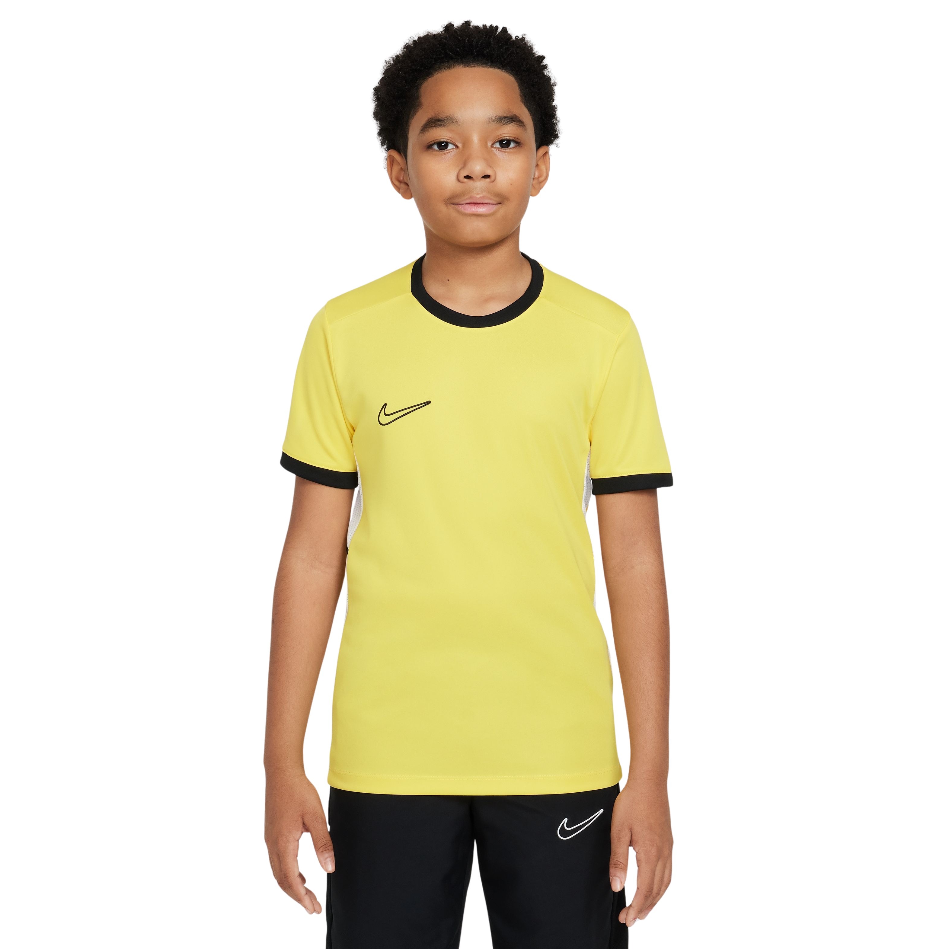 Nike Academy 25 Trainingsshirt Kids Geel Zwart Wit