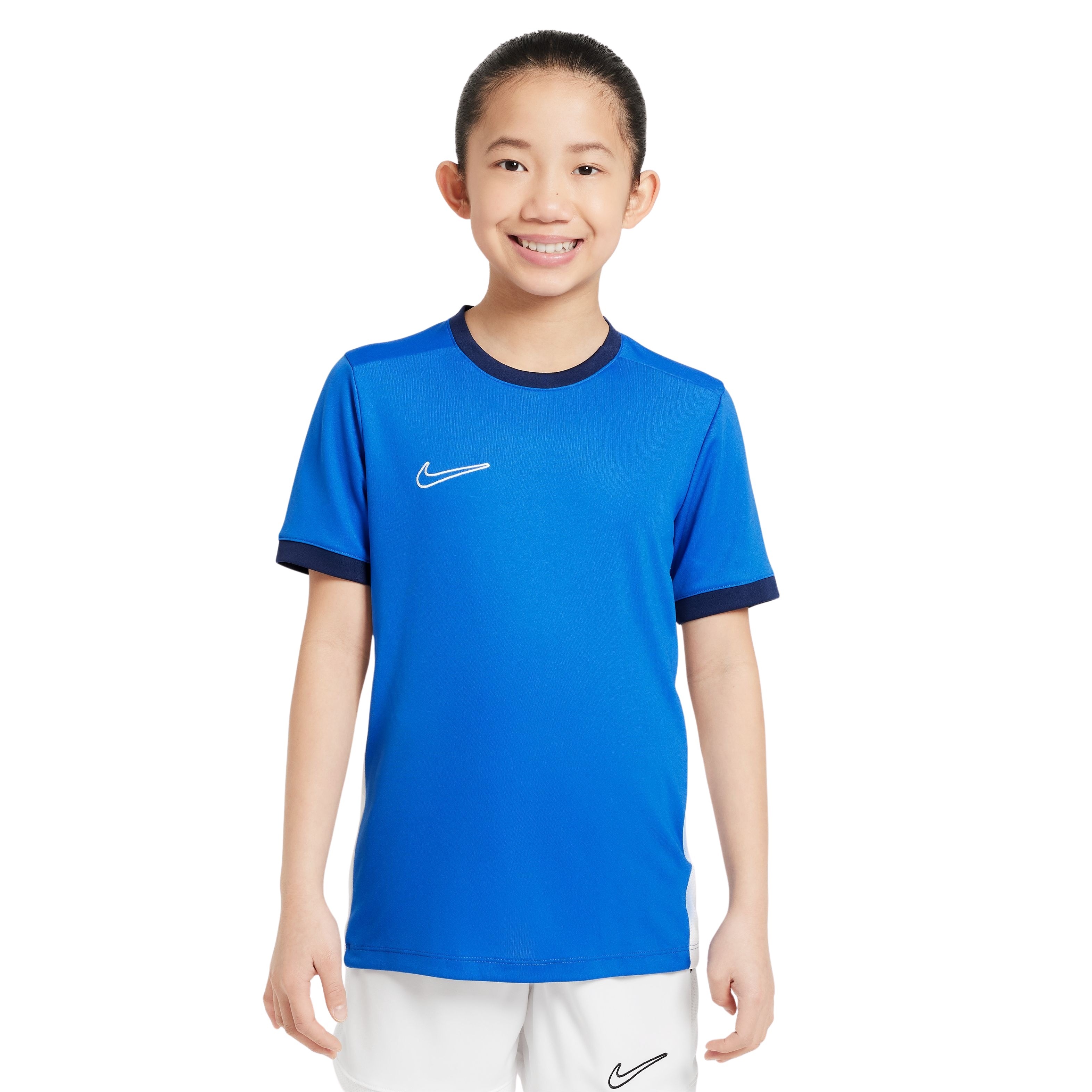 Nike Academy 25 Trainingsshirt Kids Blauw Donkerblauw Wit