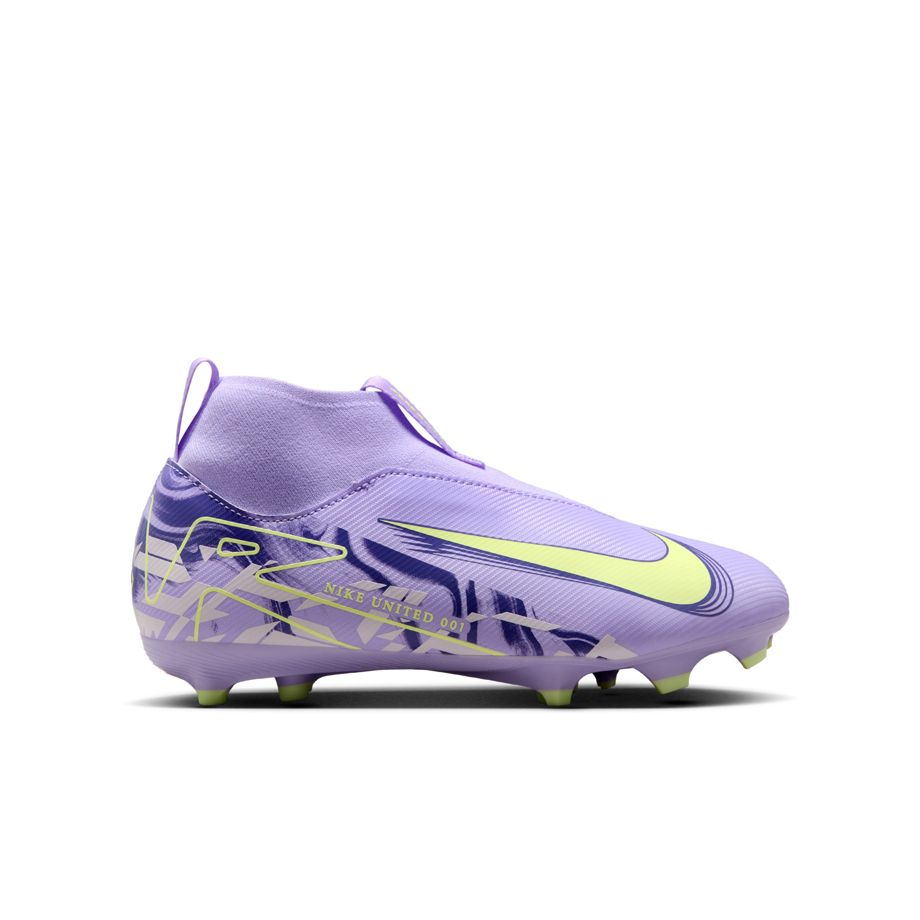 Nike Zoom Mercurial Superfly 10 Academy Gras / Kunstgras Voetbalschoenen (MG) Kids Lichtpaars Lichtgeel