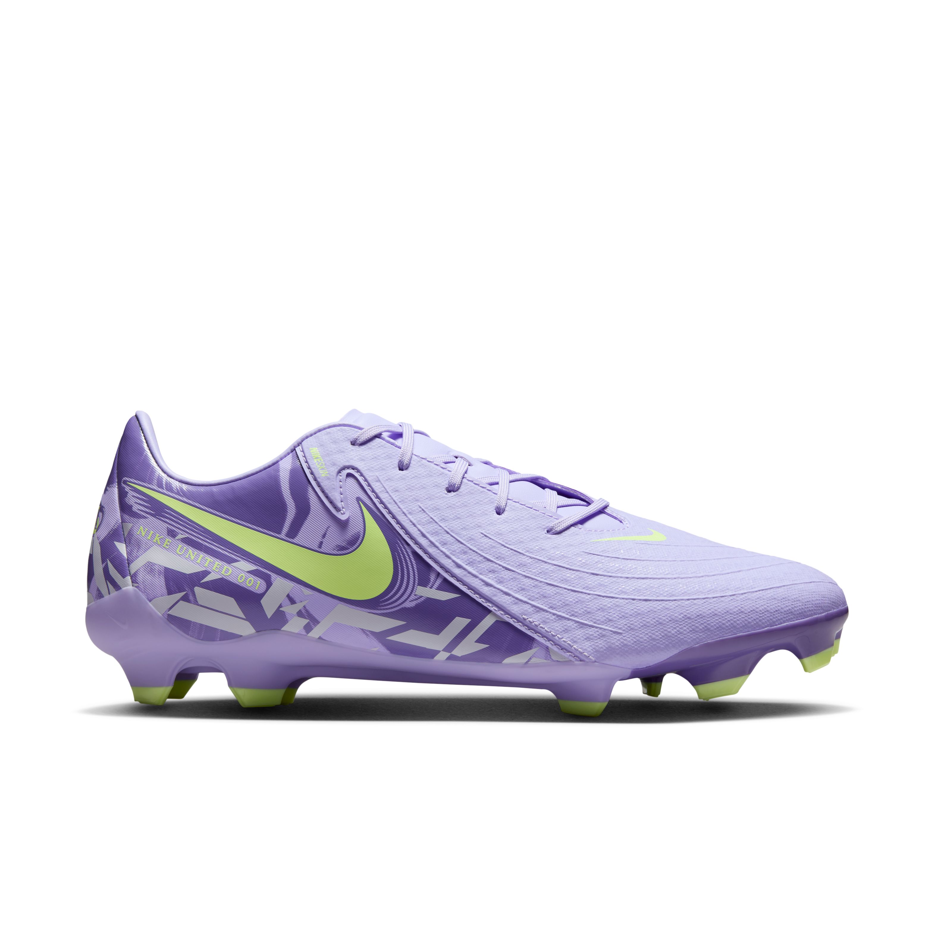 Nike Phantom GX II Academy Gras / Kunstgras Voetbalschoenen (MG) Lichtpaars Lichtgeel