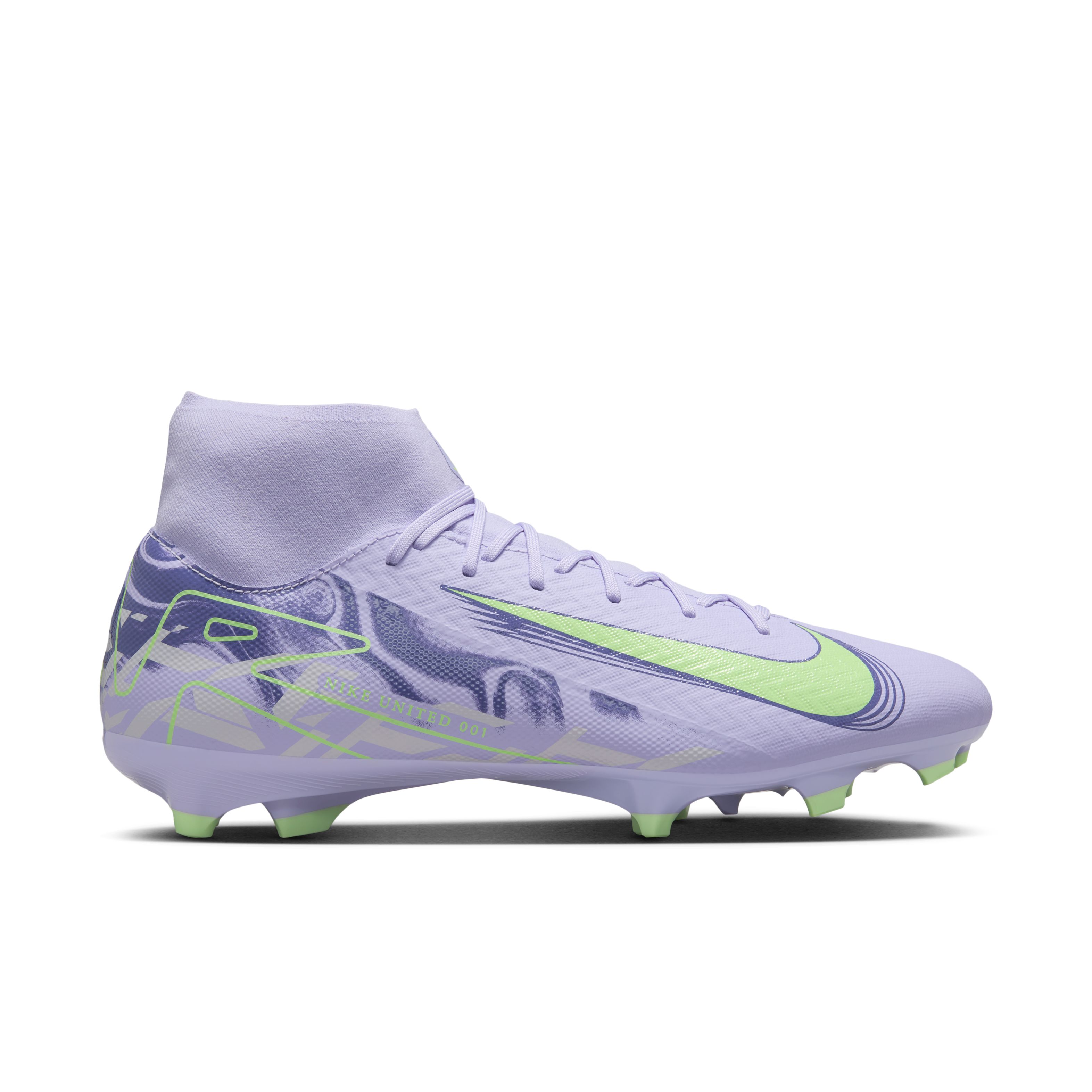 Nike Zoom Mercurial Superfly 10 Academy Gras / Kunstgras Voetbalschoenen (MG) Lichtpaars Lichtgeel