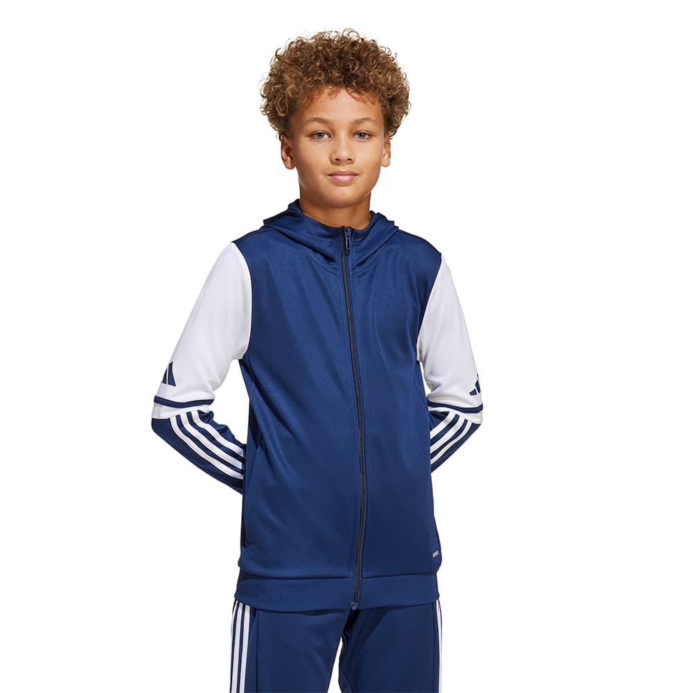 adidas Squadra 25 Hooded Trainingsjack Kids Donkerblauw Wit