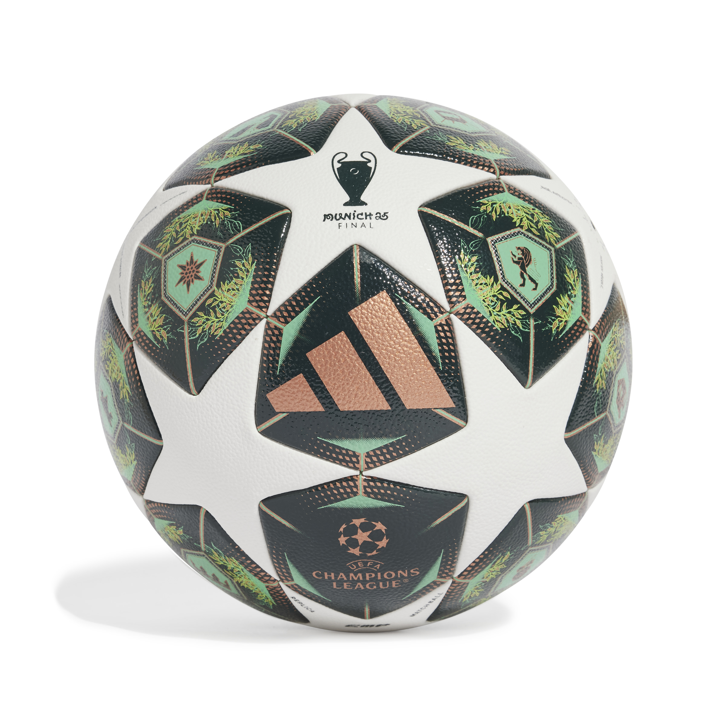 adidas UEFA Champions League Competition Voetbal 2024-2025 Groen Wit Brons