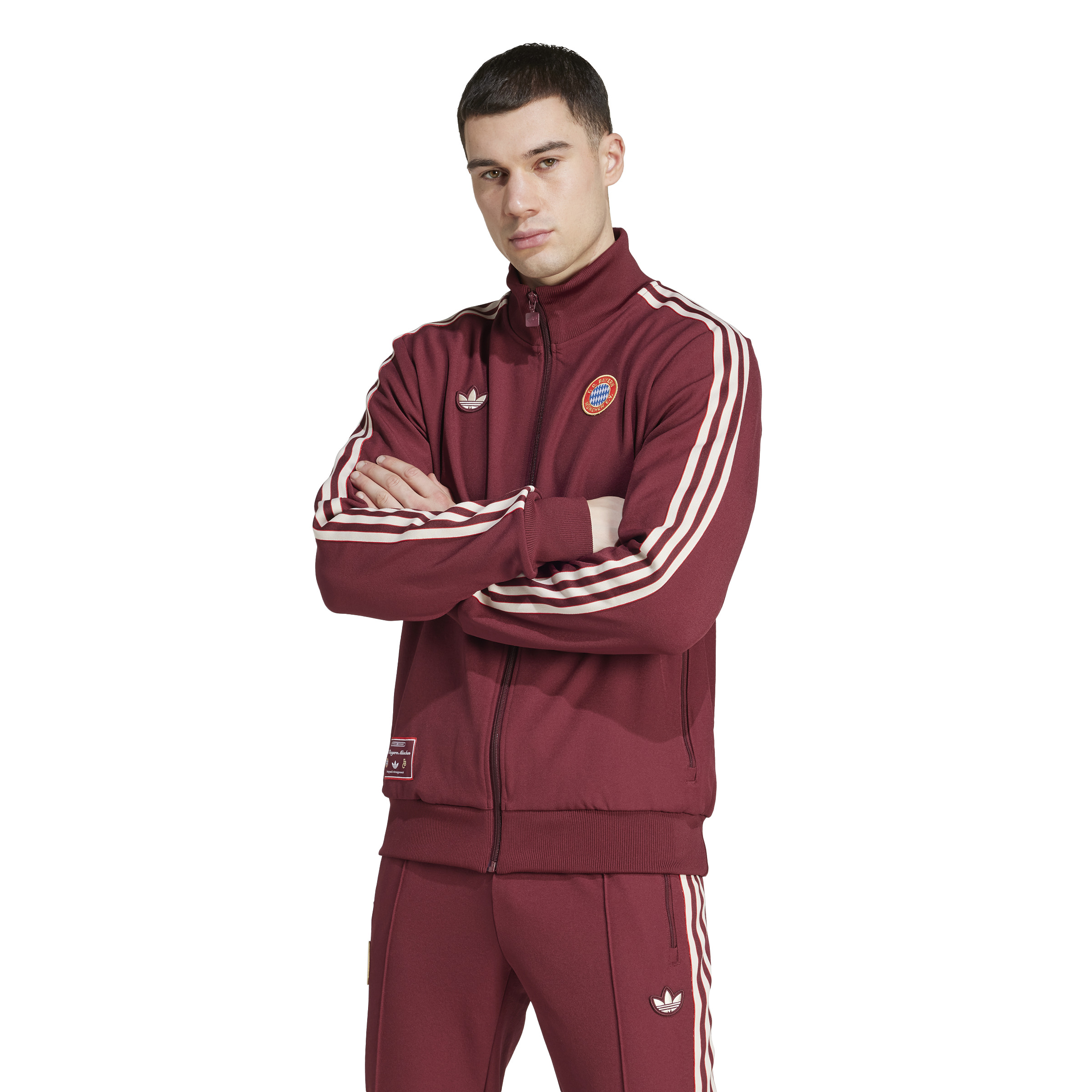 adidas Bayern München Icon Trainingsjack 2024-2025 Rood Wit