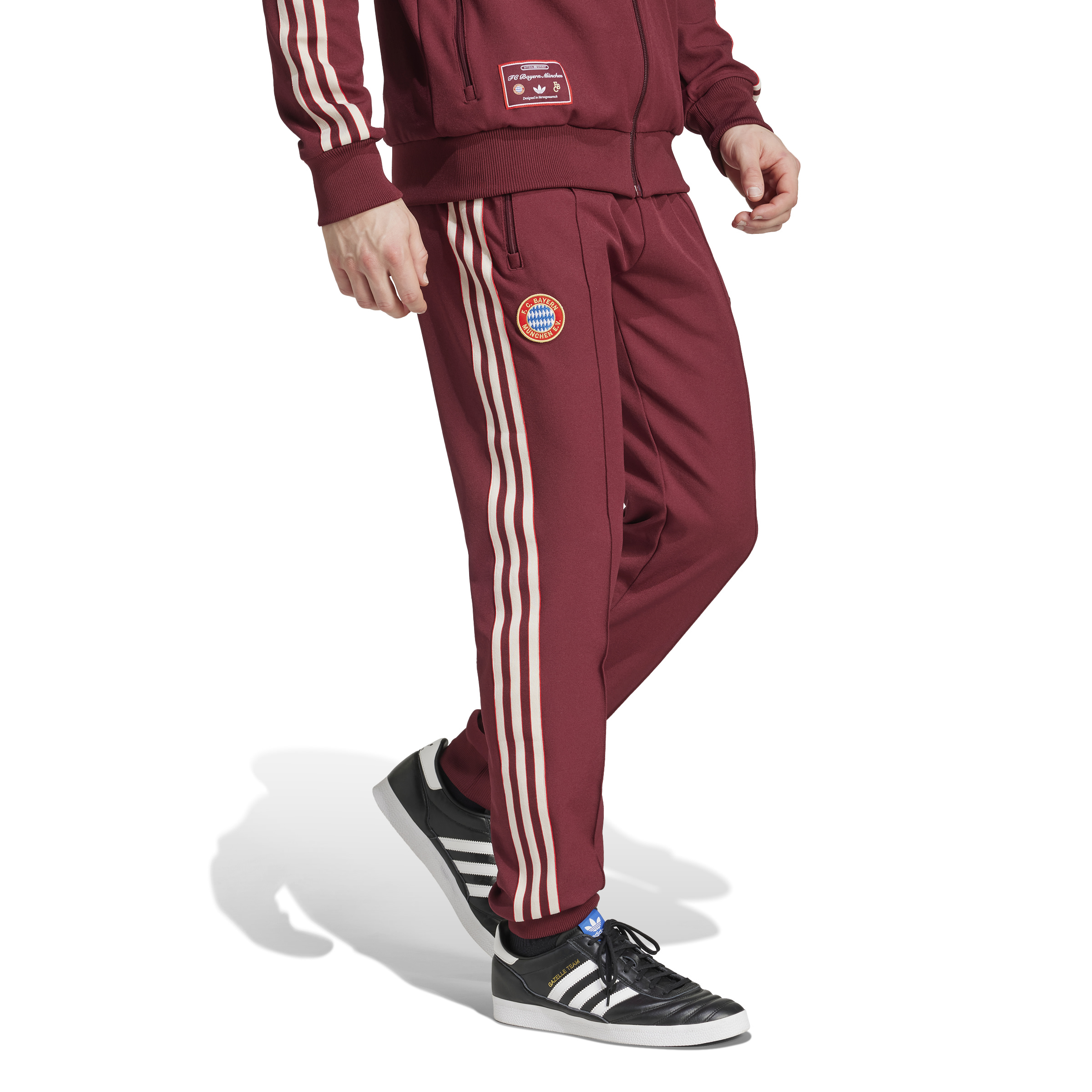 adidas Bayern München Icon Trainingsbroek 2024-2025 Rood Wit