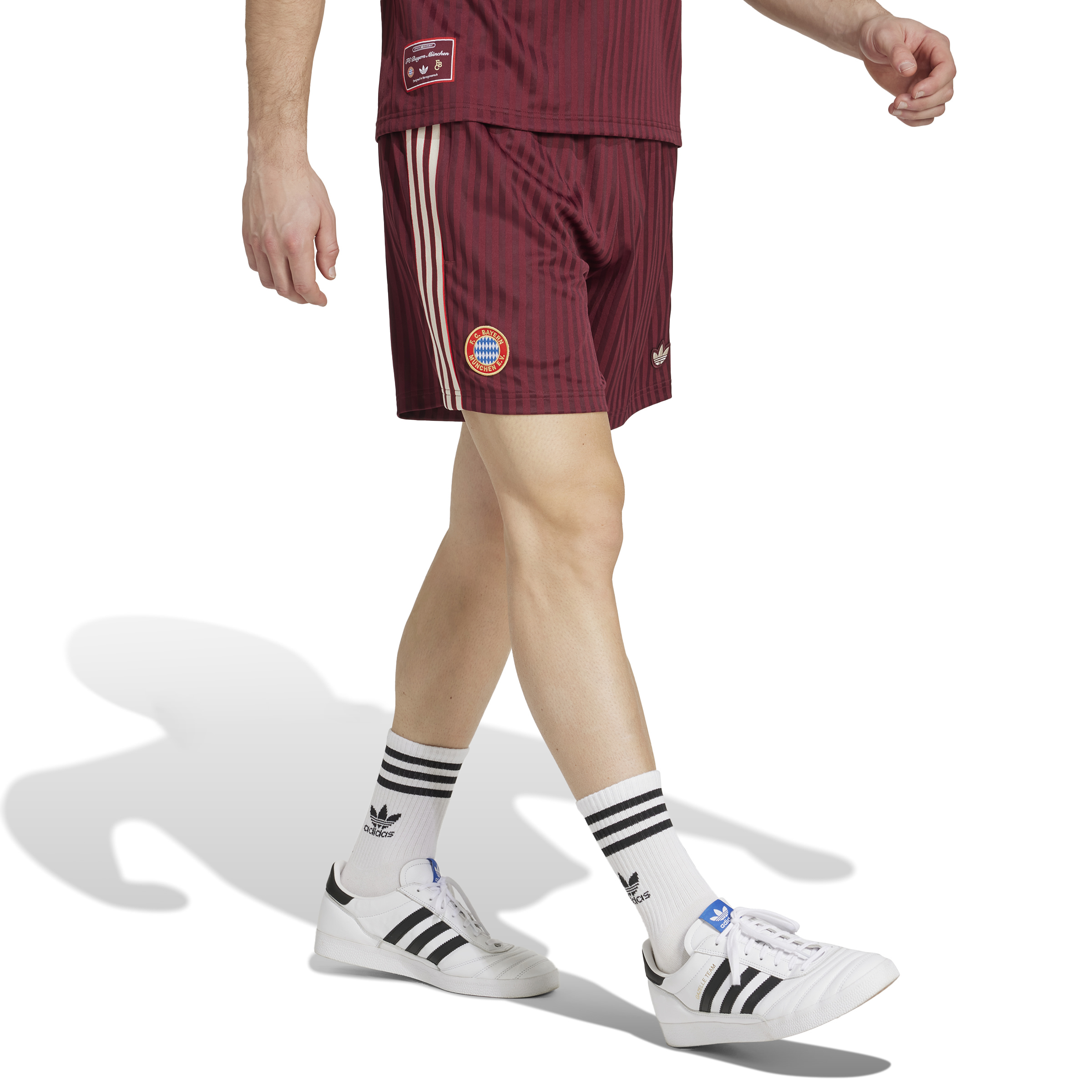 adidas Bayern München Icon Broekje 2024-2025 Rood Wit