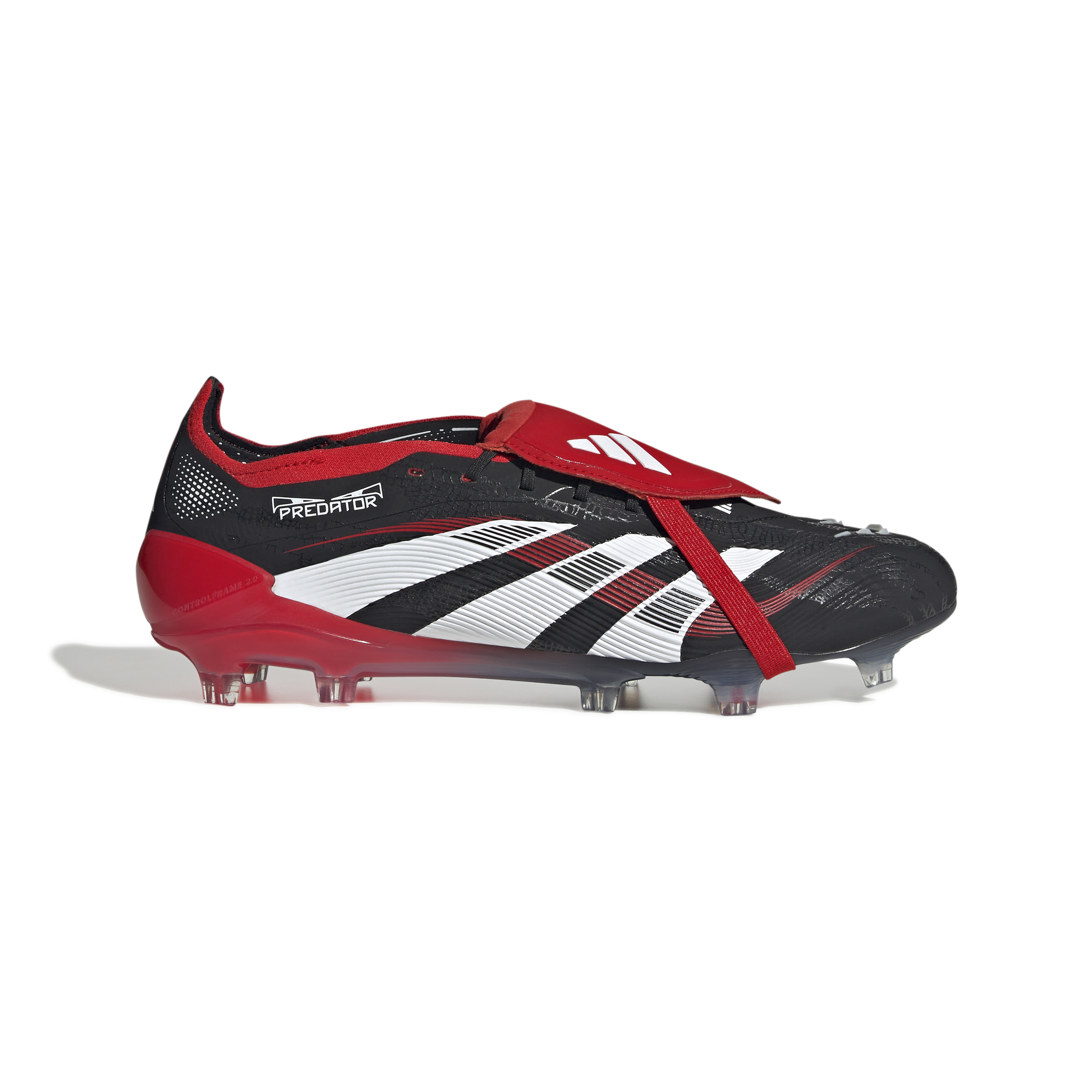 adidas Predator Elite FT Gras Voetbalschoenen (FG) Zwart Wit Rood