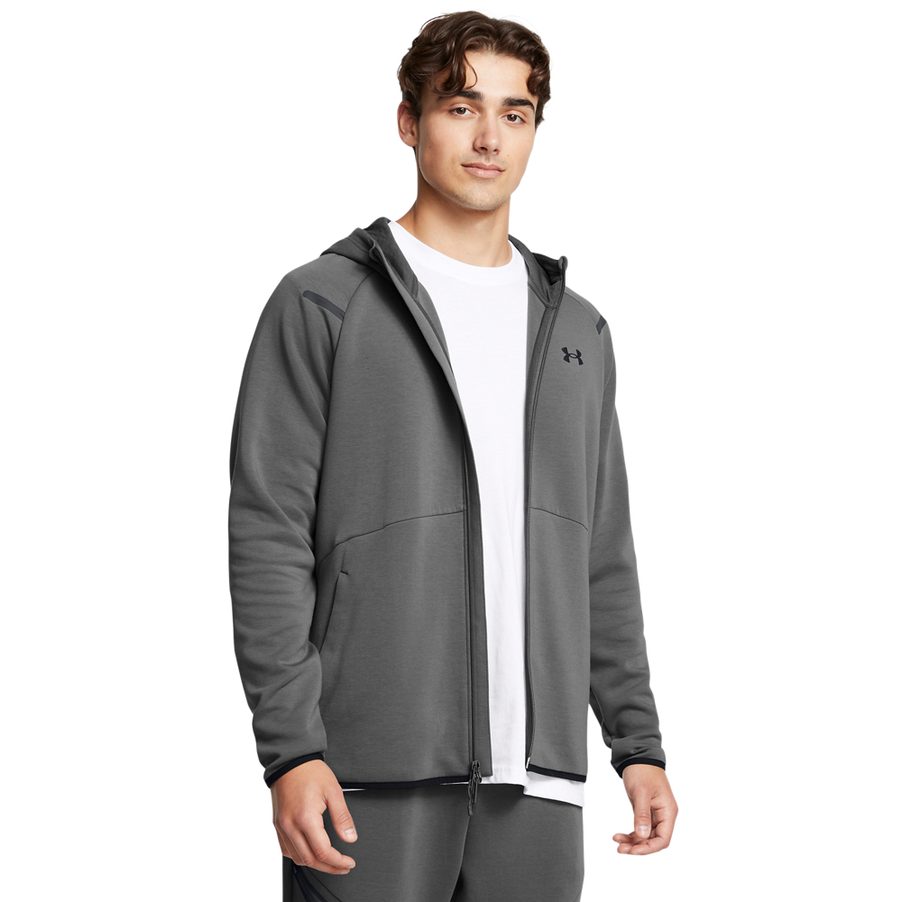 Under Armour Unstoppable Fleece Vest Full-Zip Donkergrijs Zwart