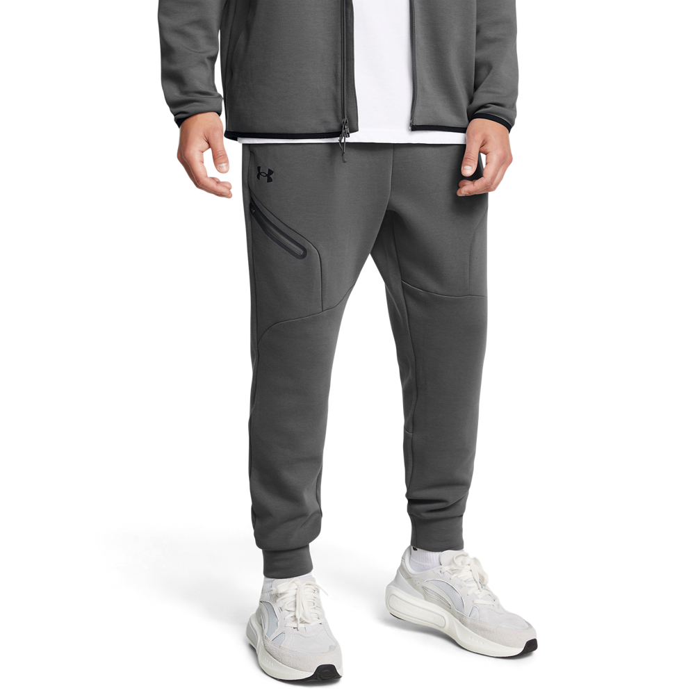 Under Armour Unstoppable Fleece Joggingbroek Donkergrijs Zwart