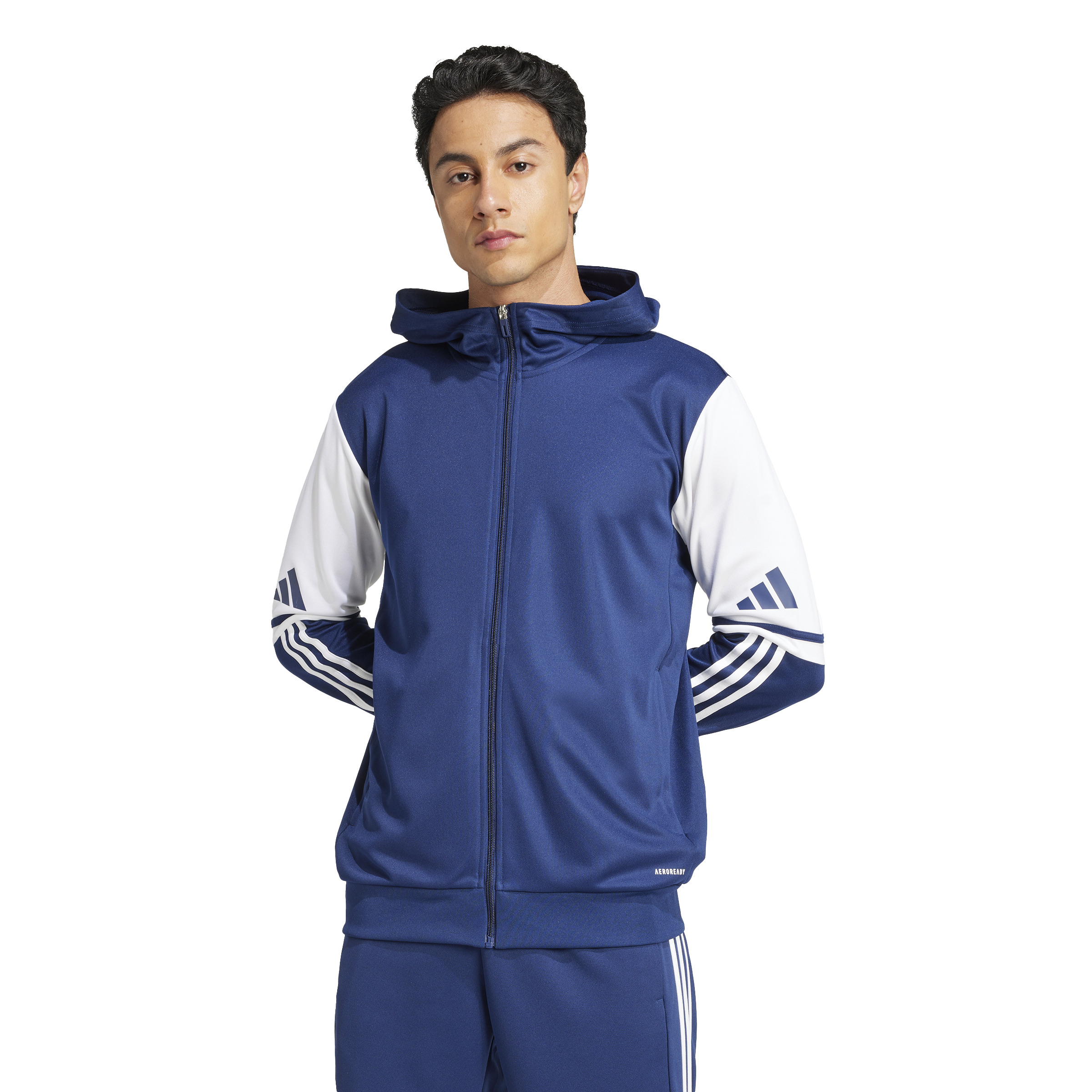 adidas Squadra 25 Hooded Trainingsjack Donkerblauw Wit