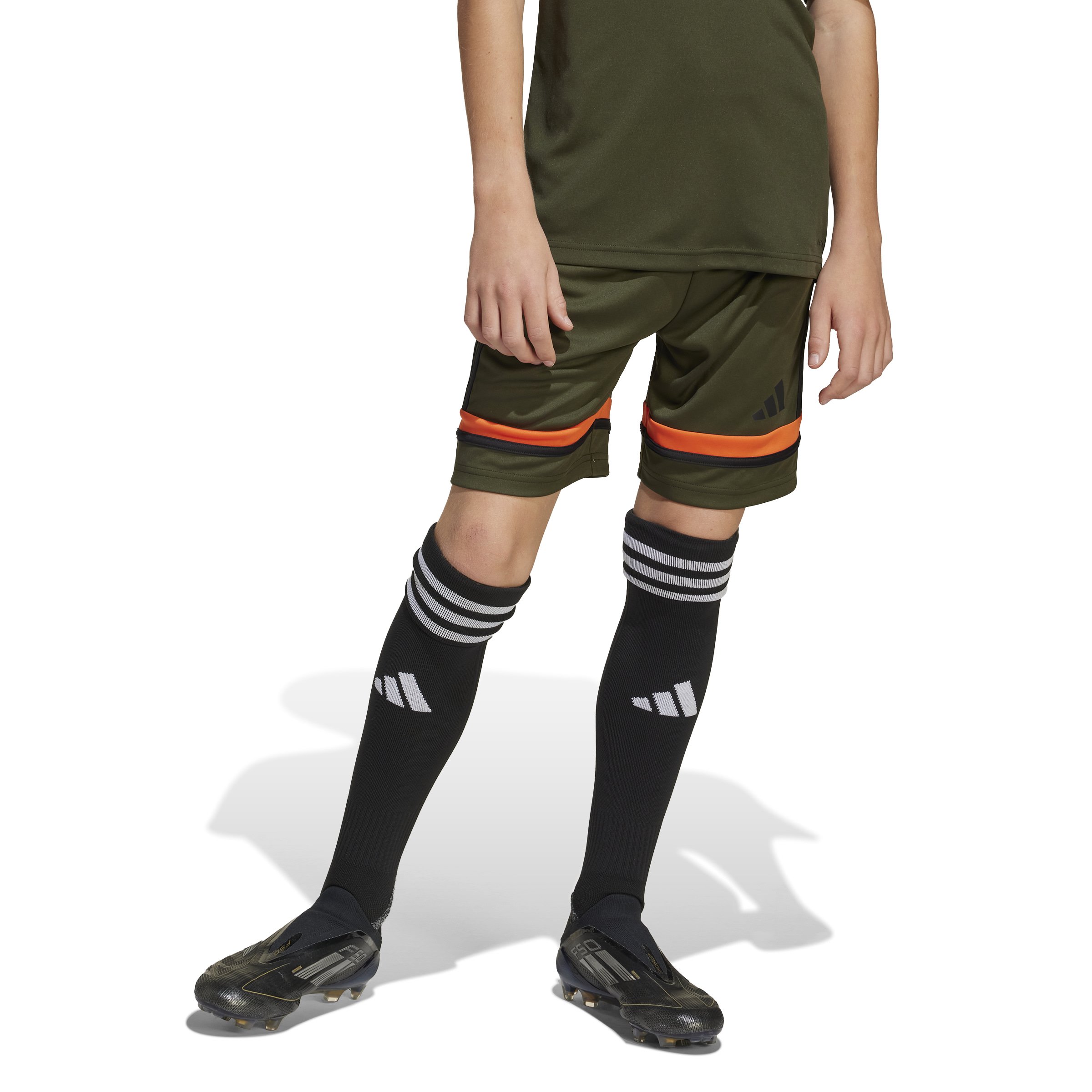 adidas Squadra 25 Voetbalbroekje Kids Donkergroen Zwart Oranje