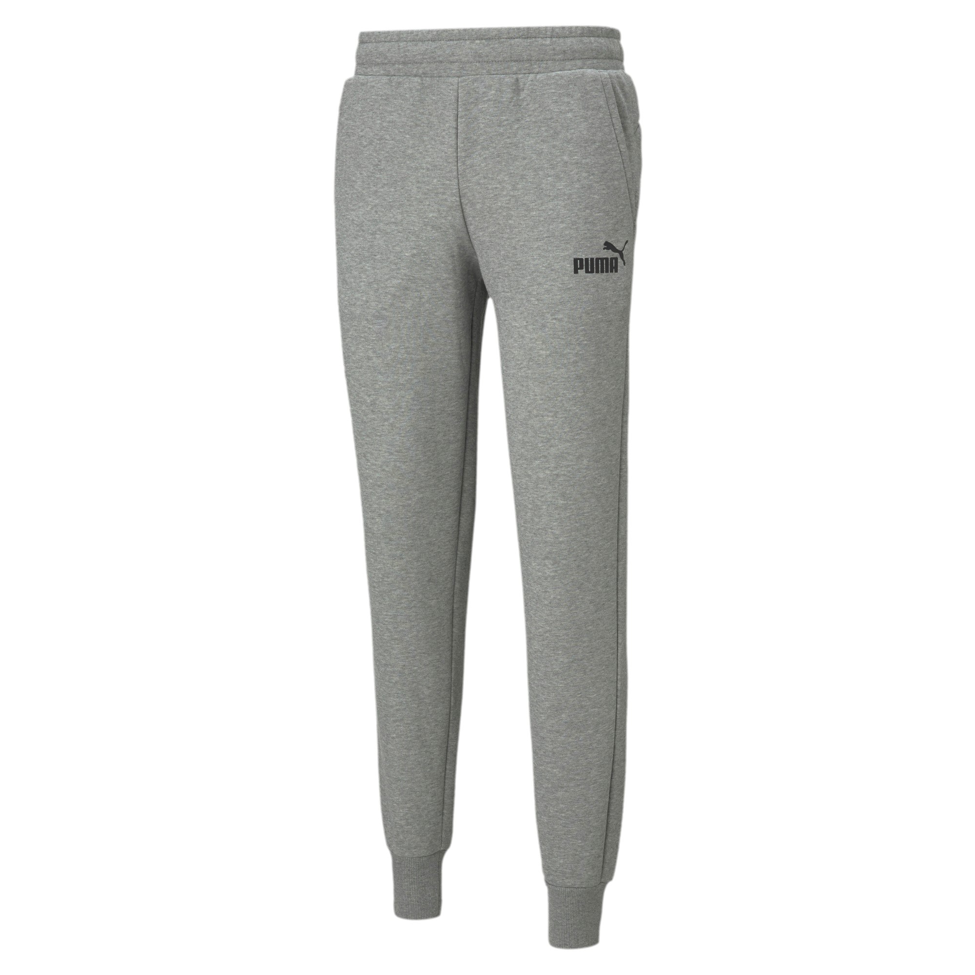 PUMA Essential Logo Fleece Trainingsbroek Grijs