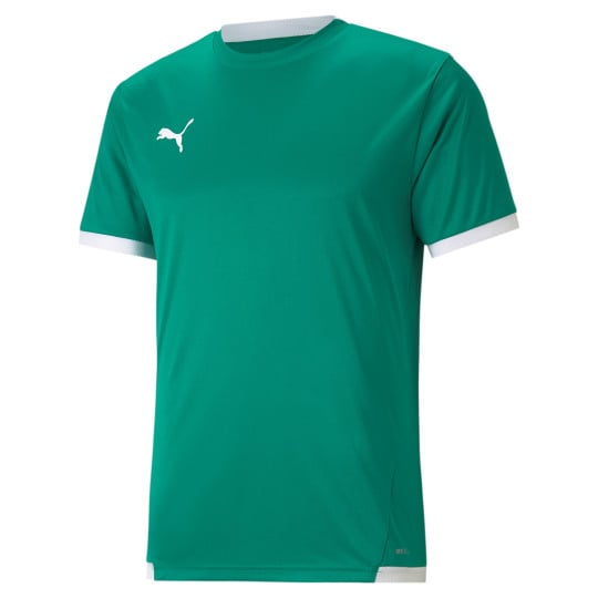 PUMA teamLIGA Maillot de Foot Vert Blanc