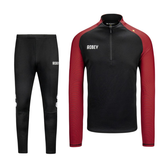 Robey Performance Half-Zip Survêtement Enfants Noir Rouge