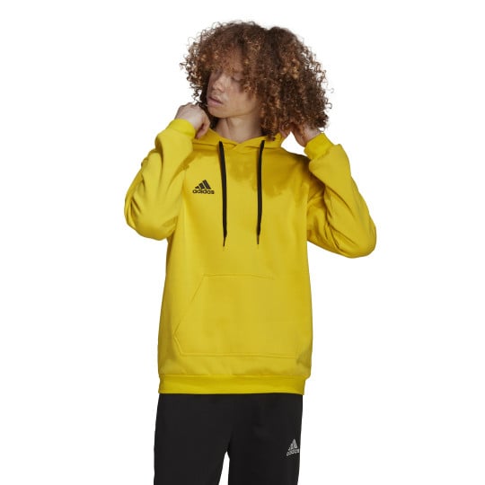 adidas Entrada 22 Sweat Sweat à Capuche Jaune Noir