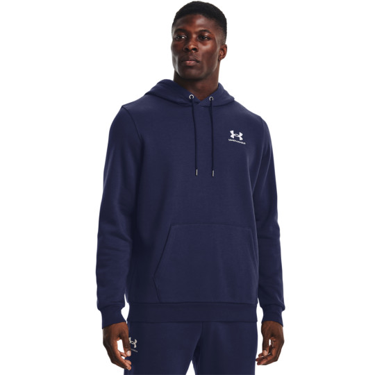 Under Armour Essential Fleece Hoodie Donkerblauw Wit