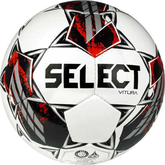 Select Vitura v23 Voetbal Maat 4 Wit Zwart Rood