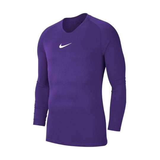 Nike Dri-FIT Park Sous-Maillot Manches Longues Enfants Mauve Blanc