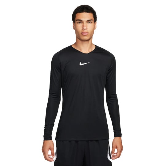 Nike Dri-FIT Park Sous-Maillot Manches Longues Noir Blanc