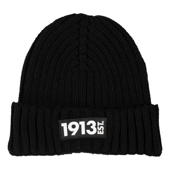 1913 Beanie Zwart Logo Zwart