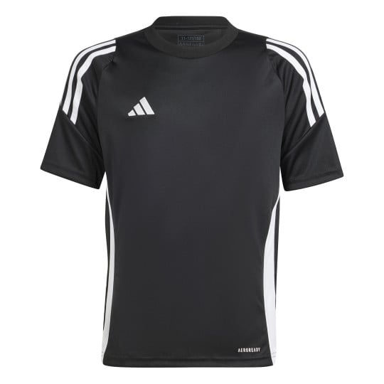 adidas Tiro 24 Voetbalshirt Kids Zwart Wit
