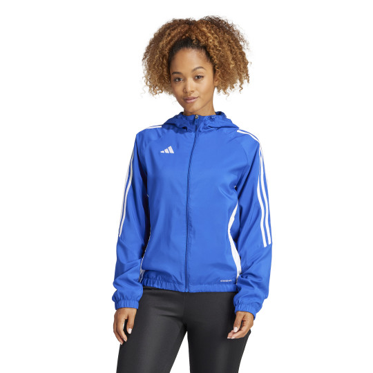 Coupe-vent adidas Tiro 24 pour femmes, bleu et blanc