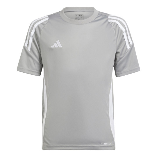 adidas Tiro 24 Voetbalshirt Kids Grijs Wit