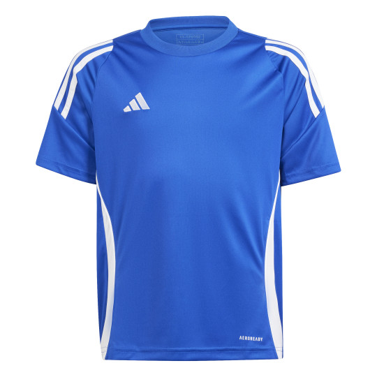 adidas Tiro 24 Voetbalshirt Kids Blauw Wit