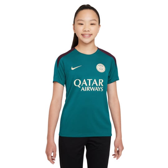 Nike Paris Saint Germain Strike Trainingsshirt 2024-2025 Kids Groen Paars Wit Goud