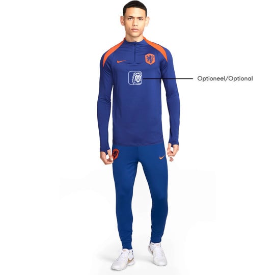 Nike Pays-Bas Strike Survêtement 1/4-Zip 2024-2026 Bleu Orange