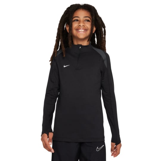 Nike Strike Trainingstrui 1/4-Zip Kids Zwart Donkergrijs Wit