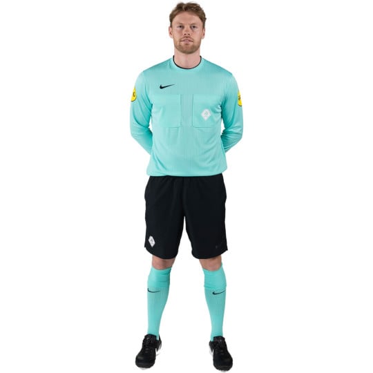 Nike KNVB Scheidsrechterstenue Lange Mouwen 2024-2026 Turquoise Zwart