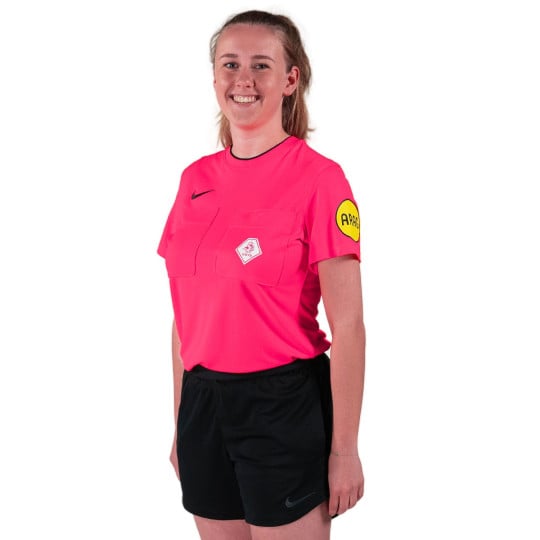 Nike KNVB Scheidsrechtersshirt 2024-2026 Dames Roze Zwart