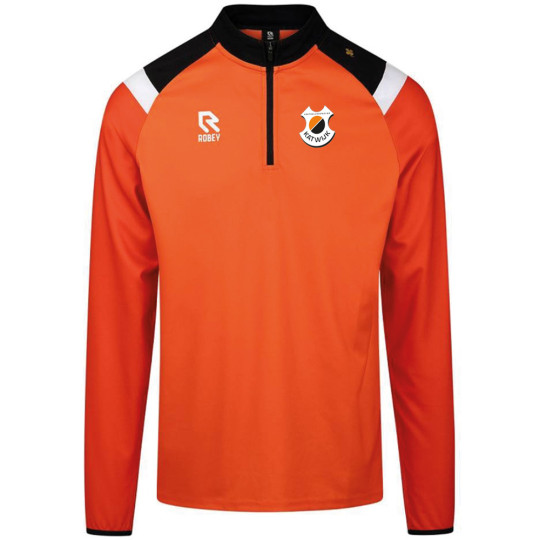 Katwijk Trainingstrui 1/4-Zip Senior Oranje Zwart