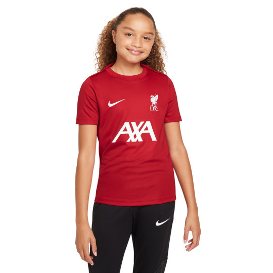 Nike Liverpool Academy Pro Trainingsshirt 2024-2025 Kids Rood Wit