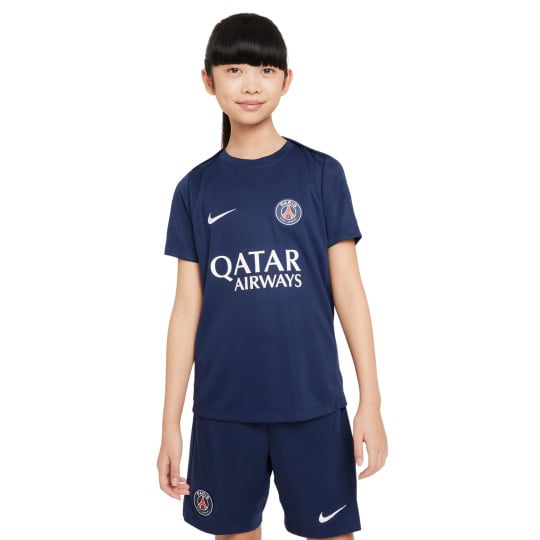 Nike Paris Saint-Germain Academy Pro Trainingsshirt 2024-2025 Kids Donkerblauw Wit