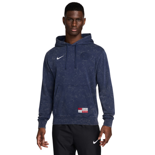 Nike Paris Saint-Germain Club Hoodie 2024-2025 Donkerblauw Wit