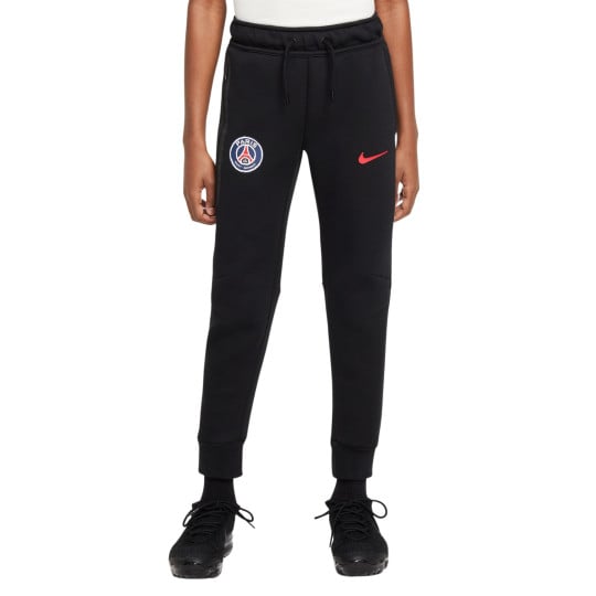 Nike Paris Saint-Germain Tech Fleece Joggingbroek 2024-2025 Kids Zwart Antraciet Rood