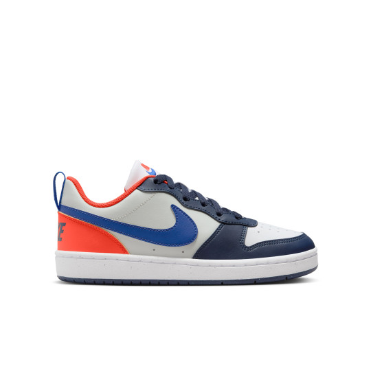 Baskets Nike Court Borough Low Recraft pour enfants, beiges, bleu foncé, rouge