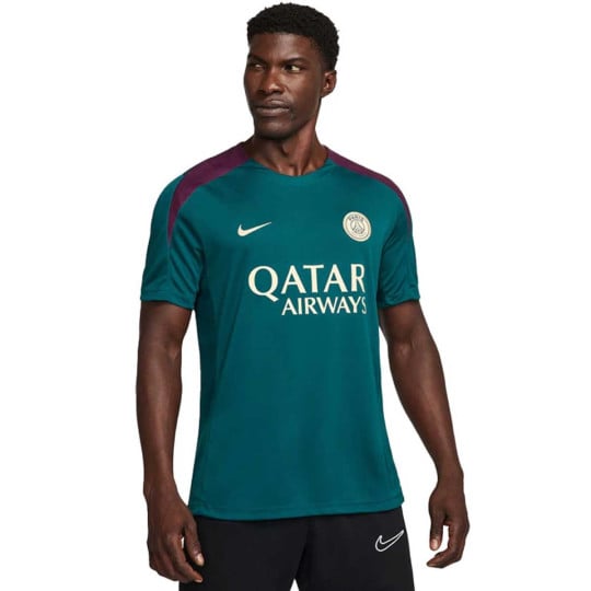 Nike Paris Saint-Germain Strike Maillot d'Entraînement 2024-2025 Vert Mauve Blanc Doré