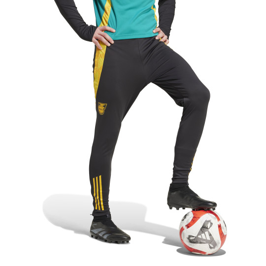 adidas Jamaica Trainingsbroek 2024-2026 Zwart Geel