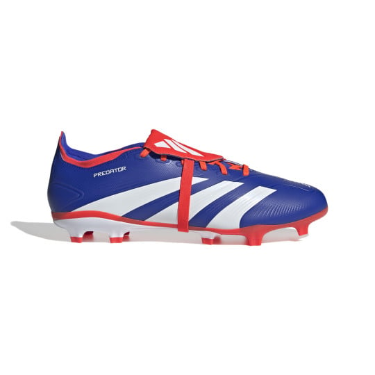 adidas Predator League FT Gazon Naturel Chaussures de Foot (FG) Bleu Blanc Rouge