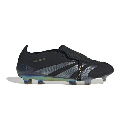 adidas Predator Elite FT Gazon Naturel Chaussures de Foot (FG) Noir Gris Doré